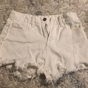 Women’s white shorts